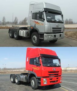 Jiefang Automobile CA4252P21K24T1E Flat head diesel semi-trailer tractor