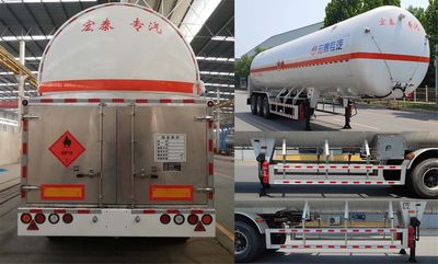 Zhengkang Hongtai brand automobiles HHT9390GDY Low temperature liquid transport semi-trailer