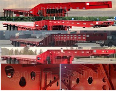 Hengtong Liangshan brand automobiles CBZ9400TDP Low flatbed semi-trailer