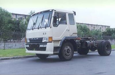 Jiefang Automobile CA4125P1K2 Flat headed diesel semi-trailer tractor