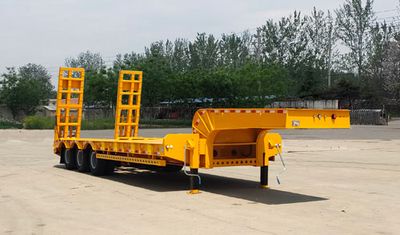 Huaxing Jiangshan brand automobiles SMW9370TDP Low flatbed semi-trailer