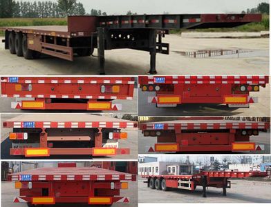 Junhua Xing brand automobiles LJH9400TDP Low flatbed semi-trailer