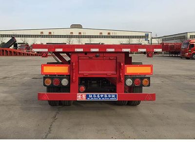 Huajun  ZCZ9400ZZXPHJG Flat dump semi-trailer