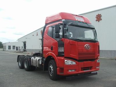 Jiefang Automobile CA4250P66K22T1A2E4 Flat head diesel semi-trailer tractor