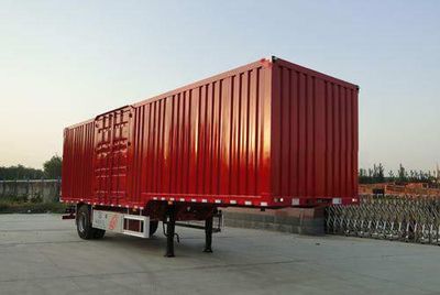 Hualu Yexing brand automobiles HYX9180XXYE Box transport semi-trailer