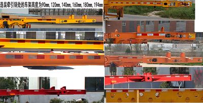 Honggang  HGP9400TJZG Container transport semi-trailer