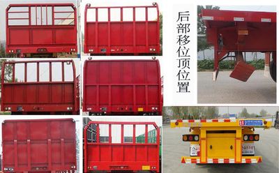 Hualu Yexing brand automobiles HYX9402ZZXP Flat dump semi-trailer