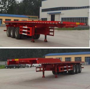 Hualu Yexing brand automobiles HYX9402ZZXP Flat dump semi-trailer