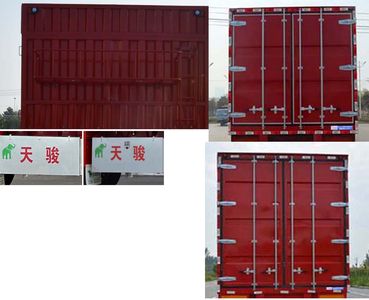 Tianjun Dejin brand automobiles TJV9400XXYP Box transport semi-trailer