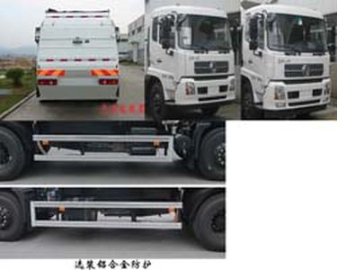 Fulongma  FLM5163ZYSD5KT Compressed garbage truck