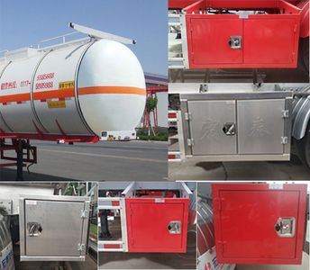 Zhengkang Hongtai brand automobiles HHT9403GRYB Flammable liquid tank transport semi-trailer