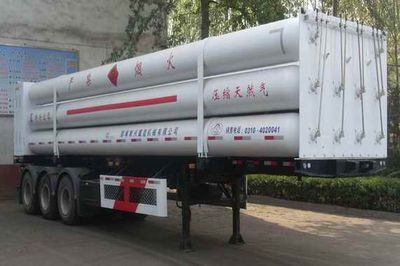 Baohuan HDS9400GGQHigh pressure gas long pipe semi-trailer