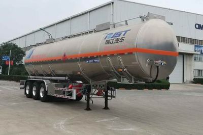 Ruijiang  WL9406GRY11 Aluminum alloy flammable liquid tank transport semi-trailer