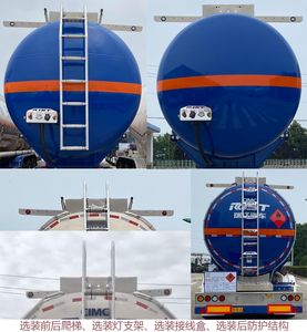 Ruijiang  WL9406GRY11 Aluminum alloy flammable liquid tank transport semi-trailer