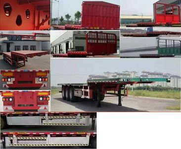 Hongshengda brand automobiles YCY9400TPBE Flat transport semi-trailer