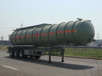 Lingyu  CLY9408GRYK Flammable liquid tank transport semi-trailer