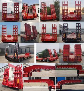 Yixiangtong  QAT9332TDP Low flatbed semi-trailer