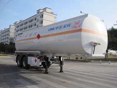 CIMC ZJV9340GYYSZ Oil transport semi-trailer