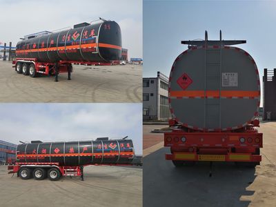 Lisheng  HLS9400GRY Flammable liquid tank transport semi-trailer