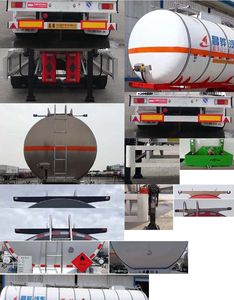 Changhua  HCH9406GRYDB Flammable liquid tank transport semi-trailer