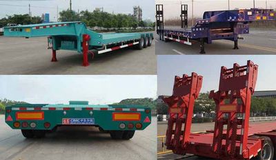 Huajun  ZCZ9400TDPHJE Low flatbed semi-trailer