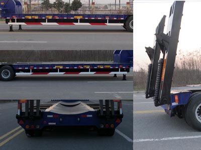 Huajun  ZCZ9400TDPHJE Low flatbed semi-trailer