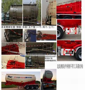 Shenjun Kyushu  GRT9403GFL Medium density powder material transportation semi-trailer