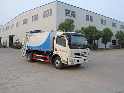 Huatong brand automobiles HCQ5080ZYSDFA Compressed garbage truck