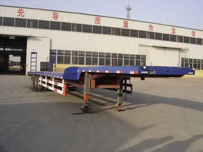 Guangke brand automobiles YGK9400TDP Low flatbed semi-trailer