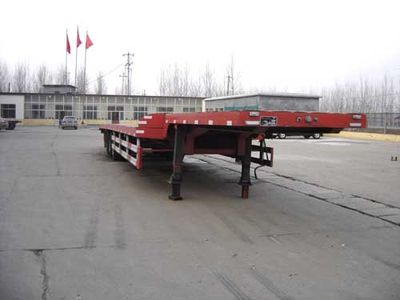 Guangke brand automobiles YGK9400TDP Low flatbed semi-trailer