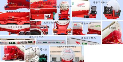 Guangya Tongda  JGY9406GFL Low density powder material transportation semi-trailer