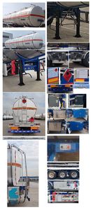 Tonghua  THT9403GRYE1 Flammable liquid tank transport semi-trailer