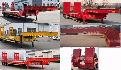 Liangshan Jinrui brand automobiles EHL9401TDP Low flatbed semi-trailer