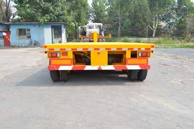 Huanda  BJQ9401TDP Low flatbed semi-trailer