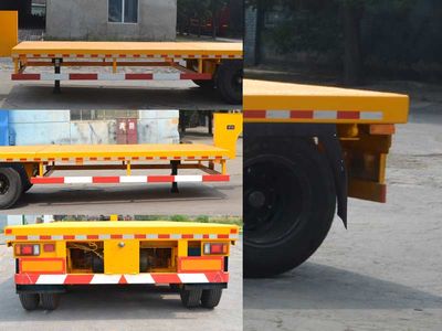 Huanda  BJQ9401TDP Low flatbed semi-trailer