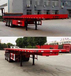 Fengyuan Zhongba brand automobiles FYK9403ZZXPC Flat dump semi-trailer