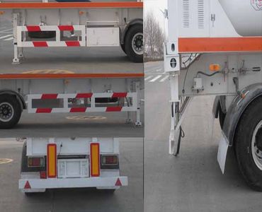 Baohuan  HDS9407GGY Hydraulic sub station high-pressure gas long pipe semi-trailer