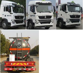 Zhongqi Liwei brand automobiles HLW5320GFWC Tank transport vehicle for corrosive substances