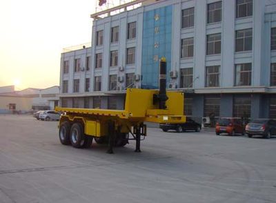 Zhongliang Baohua brand automobiles YDA9350ZZXP Flat dump semi-trailer