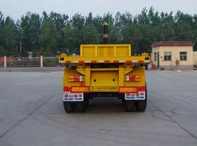 Zhongliang Baohua brand automobiles YDA9350ZZXP Flat dump semi-trailer