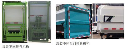 Zhuanwei  HTW5125ZZZE6 Hydraulic Lifter Garbage truck 