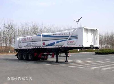 Baohuan HDS9403GGYHydraulic sub station high-pressure gas long pipe semi-trailer