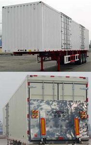 Tianjun Dejin brand automobiles TJV9400XXYF Box transport semi-trailer