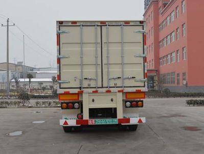 Tianjun Dejin brand automobiles TJV9400XXYF Box transport semi-trailer