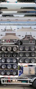 Lingyu  CLY9402GRY48 Aluminum alloy flammable liquid tank transport semi-trailer