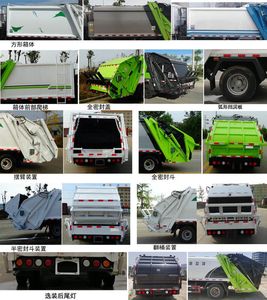 Chusheng  CSC5071ZYSJ6 Compressed garbage truck