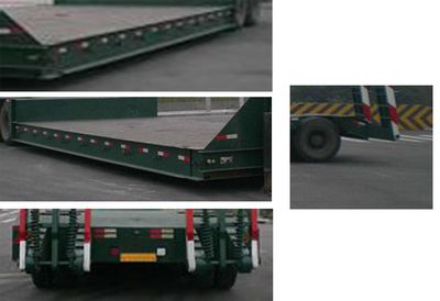 Zhongshang Automobile ZL9230TDP Telescopic low flatbed semi-trailer