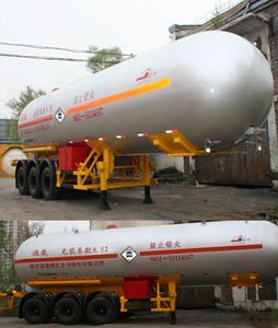 Jiancheng  JC9405GYQHY Semi trailer for liquefied gas transportation