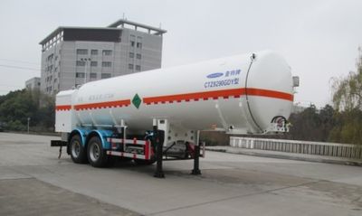 Chart  CTZ9290GDY Low temperature liquid transport semi-trailer