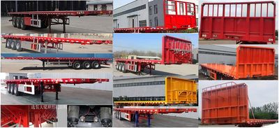 Qilu Huatong brand automobiles NJZ9400TPB Flat transport semi-trailer